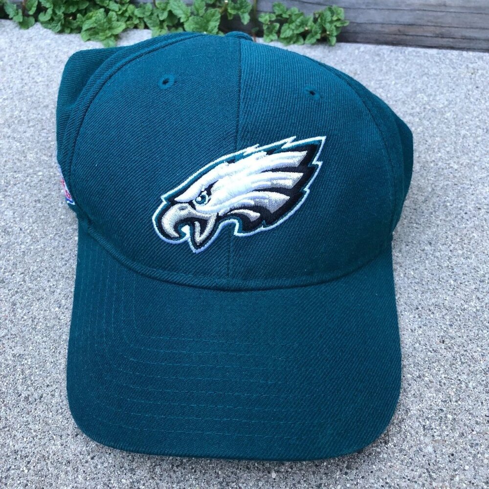 VTG REEBOK Philadelphia Eagles Hat Men's On Field NFL Adjustable Cap​